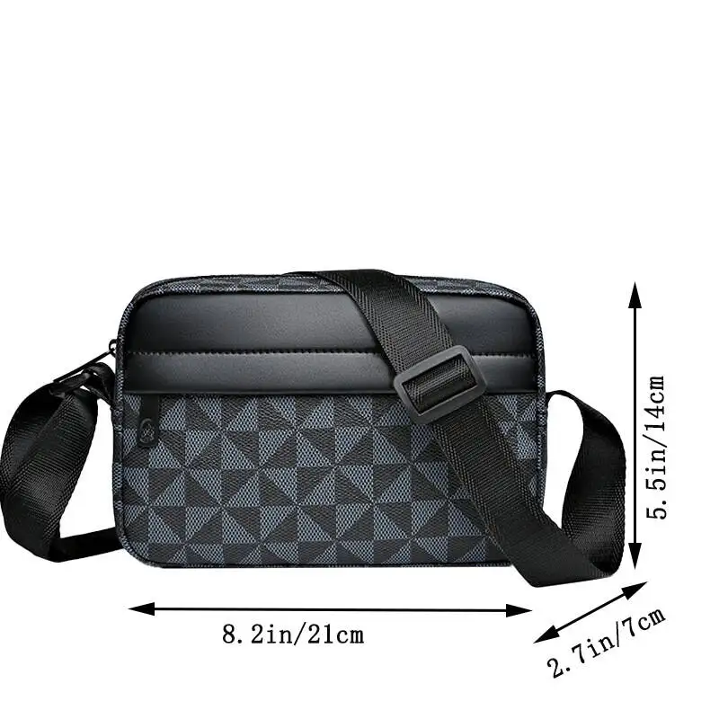 Brand Men Shoulder Bag For 9.7" Ipad Men PU Leather Flaps Men's Crossbody Bags Business Flap Male Solid Messenger Bag Travel Bag