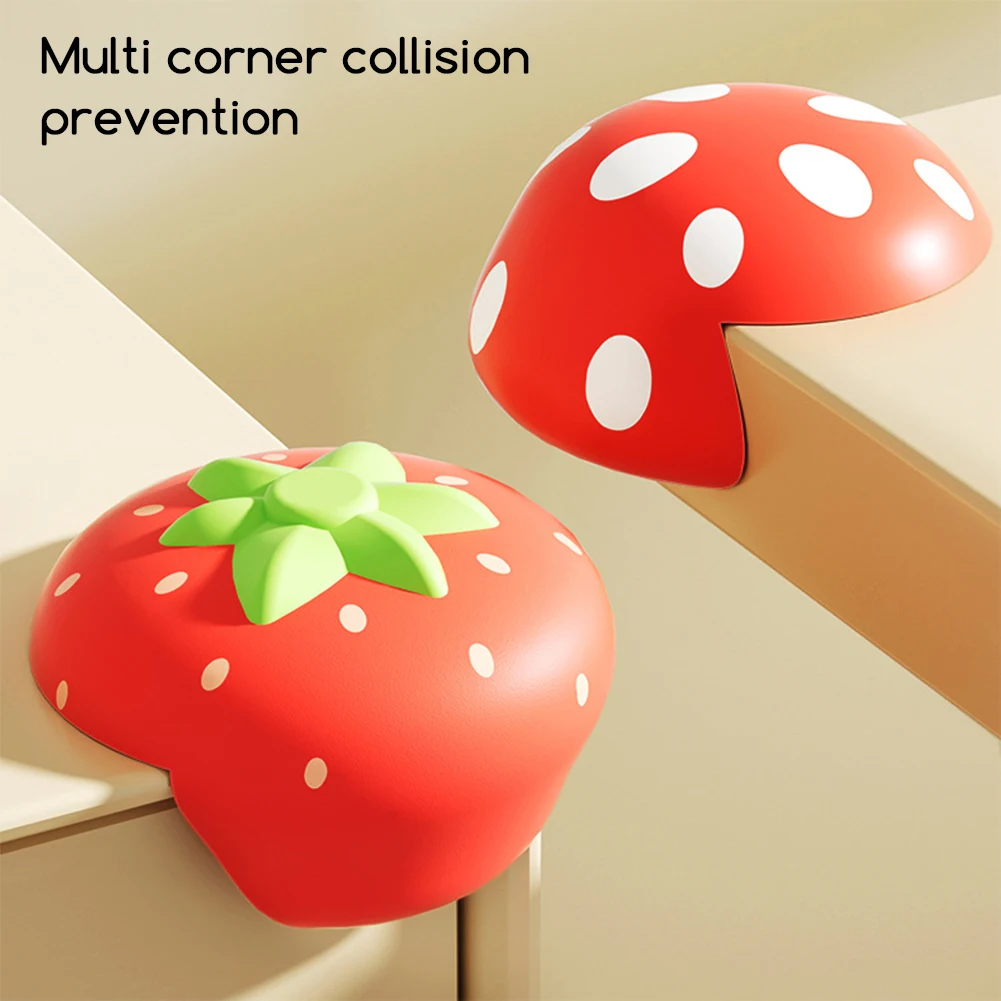 Table Corner Protective Cover Silicone Edge Protector Super Soft Child Edge Protector Strawberry Table Corner Protectors For Hom
