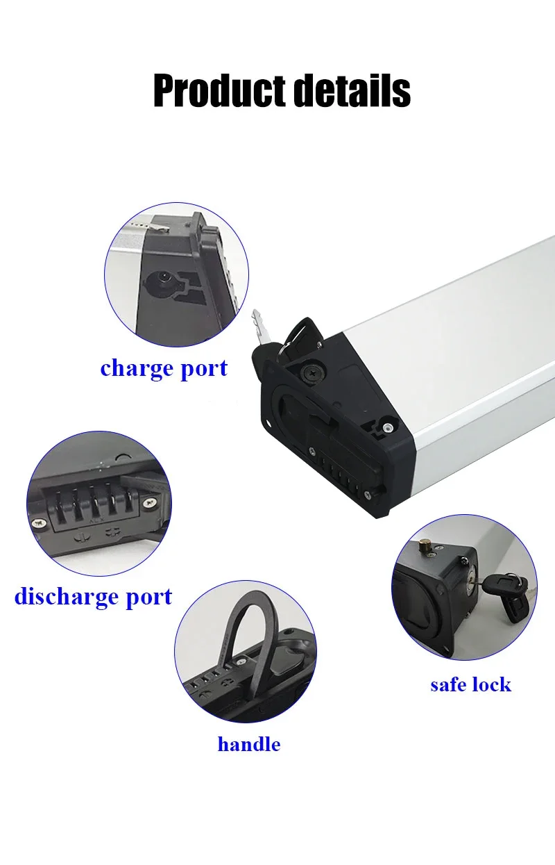 48V 52V 16Ah Fat Tire Ebike Lithium Battery 10Ah 13Ah 14.5Ah Folding Electric Bike For CMACEWHEEL 750W Mate X Lankeleisi DCH-009