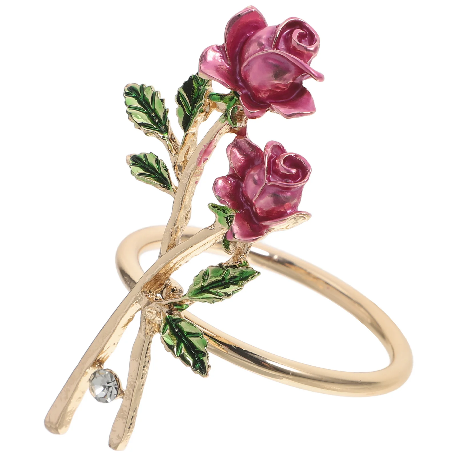 

Rose Napkin Ring Valentine Wedding Party Table Decor Reusable Serviette Buckle Dining Napkin Holder Table Napkins Rings