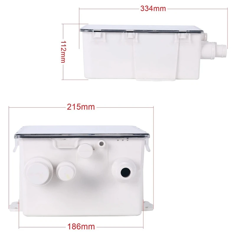 750 GPH Shower Sump Pump 12V Automatic Bilge Shower Drain Pump System Multi Port Marine Drain Kit System