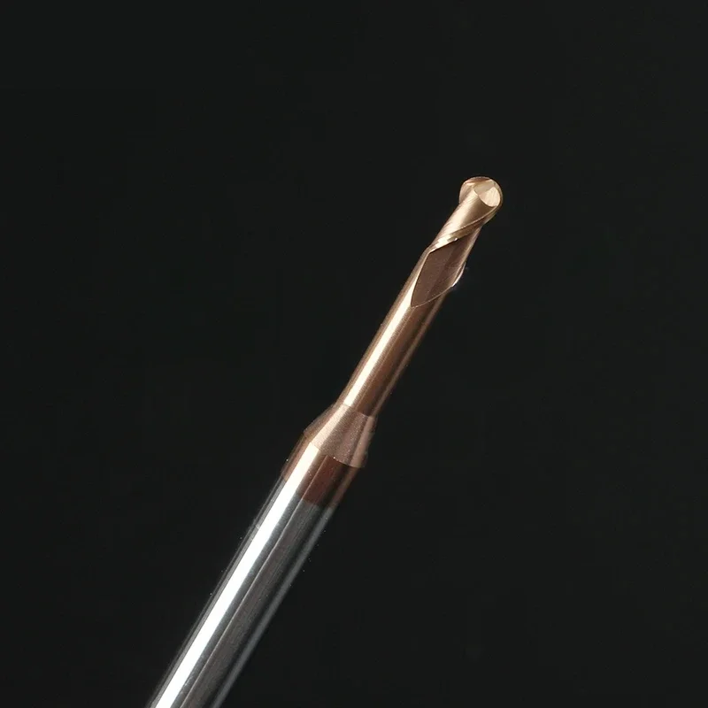 R0.5/R0.75/R1.5 Deep Groove Alloy Ball Milling Cutter Avoiding Long Neck Cutting Lengthening CNC 2F Deep Hole Steel For Metal