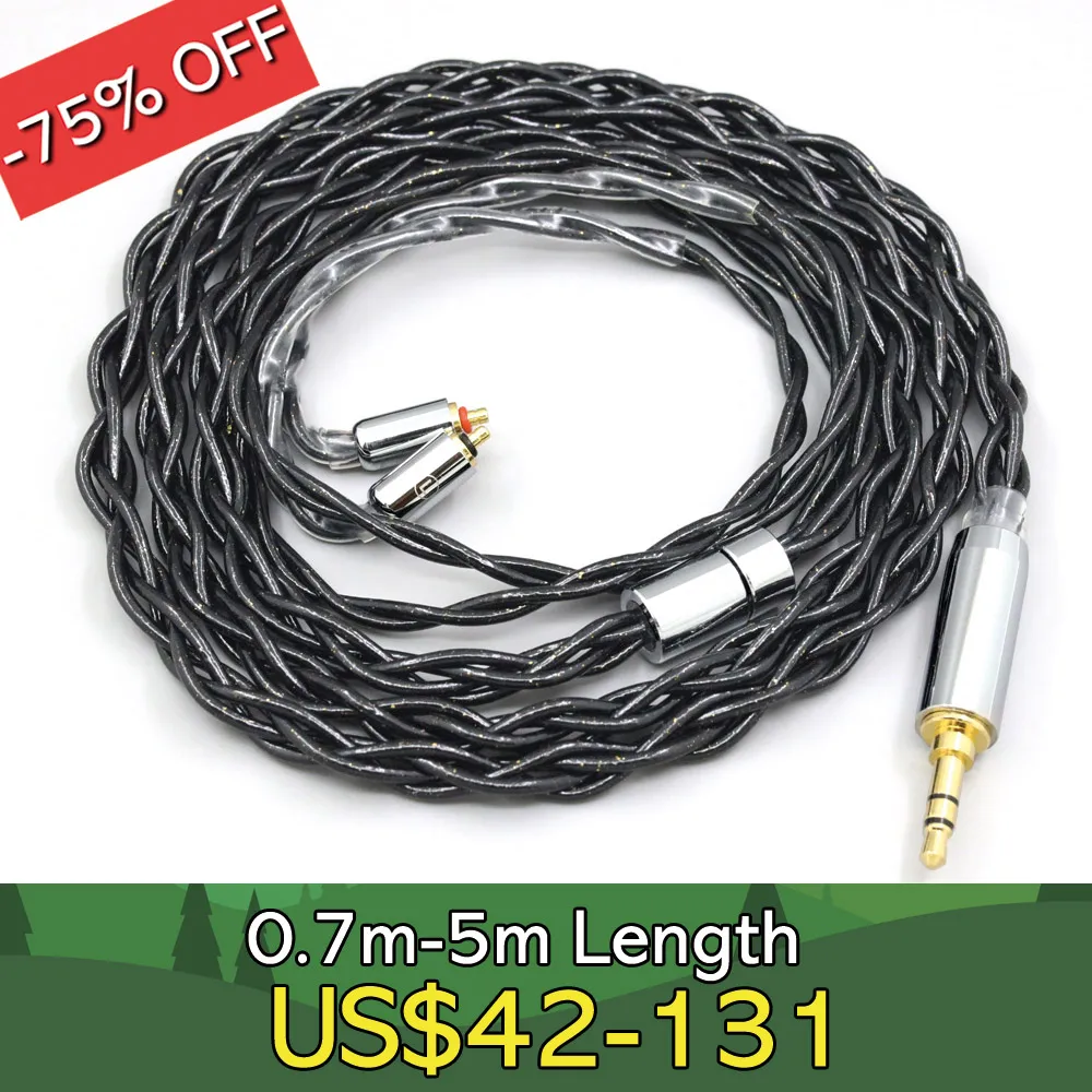 

99% Pure Silver Palladium Graphene Floating Gold Cable For UE Live UE6 Pro Lighting SUPERBAX IPX LN008325