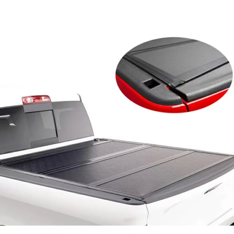 

Bed Cover Offroad Pickup Truck Hard Quad Fold Tonneau Cover for F150 2021 2022 2023