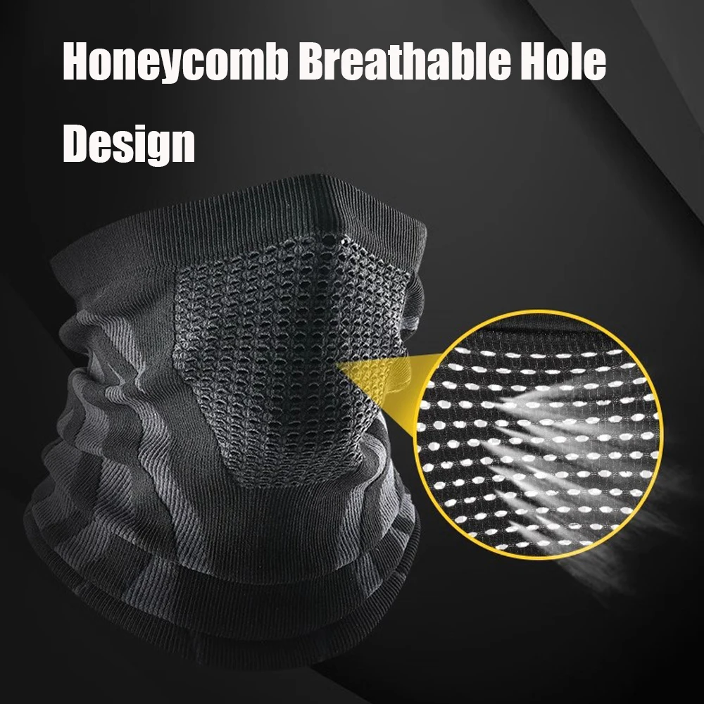 1pc/2pcs/3pcs Unisex Winter Breathable Warm Ski Mask Bike Motorcycle Half Face Mask Scarf Outdoor Hiking Fishing Cycling Mask