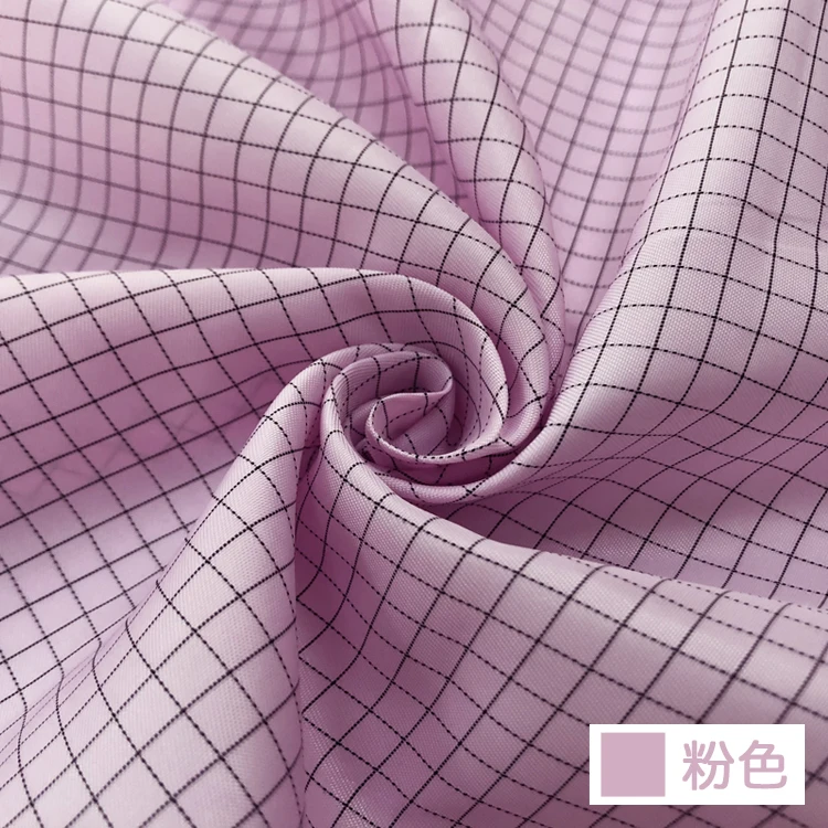 Antistatische kledingstoffen Apparatuur ESD Polyester Stofvrije stof Werkkledingstof 5 mm rasterkoolstof Geleidende stof van koolstofvezel