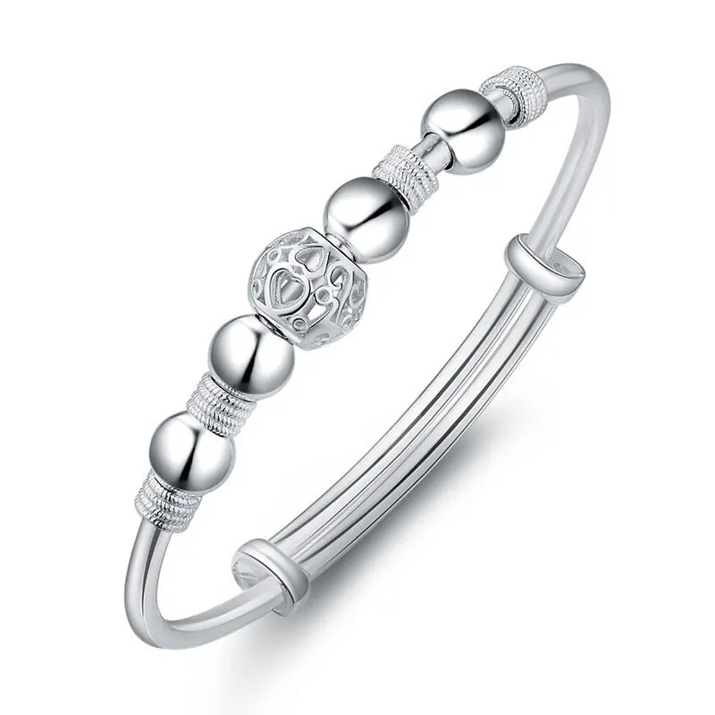 Trendiges Armband aus 925er-Sterlingsilber mit großen Armreifen, niedliche Charms für Damen, Damen, Modeschmuck, Anpassung, Manschette, Hochzeit, Luxus