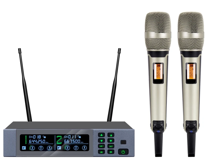 

GPUB V1622 Wireless Microphone Professional Cardioid Dynamic Handheld UHF Wireless Microphone For Teaching Karaoke