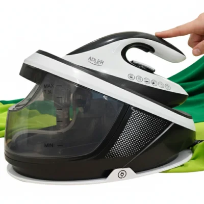 Stazione vapore da 3100 W, 8 bar, anticalcare, antigoccia, modalità ECO, scarica vapore aggiuntiva, spegnimento automatico, piedino in ceramica