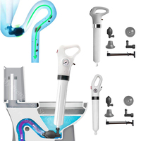 Toilet Sewer Dredge Clogged Remover Pipe Dredging Toilet Plungers Drain High Pressure Air Drain Blaster Pump Pneumatic Dredge