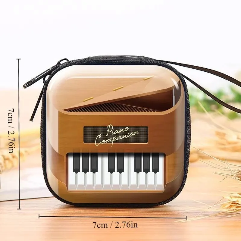 2pcs Creative Pattern Cute Tinplate Purse Vintage Zipper Metal Purses Mini Coin Key Storage Pouch Headphone Bag