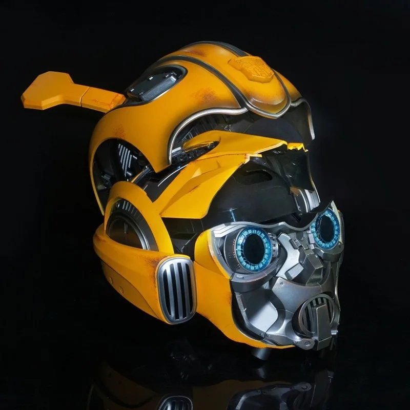 Bumblebee Helmet 1:1 Transformers Voice Control Helmet Anime Periphery Abs Toys Handsome Birthday Gift Wholesale Skyreach Pillar