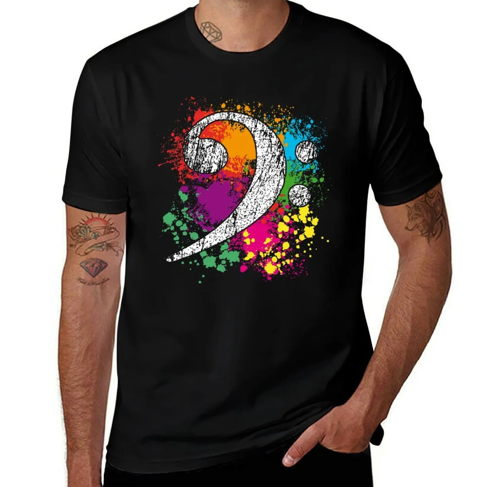 Bass Clef - Bass Key T-Shirt Running Performance Short Sleeve Tee