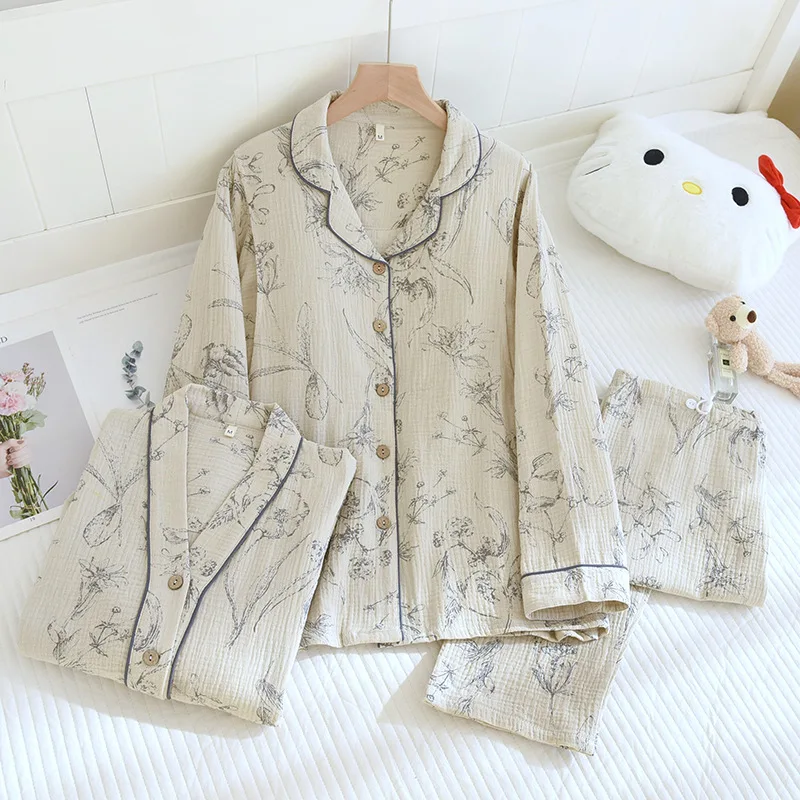 New Maternity Sleep For Pregnant Women Breastfeeding Clothes Autumn Long Sleeve Breast Feeding Nightie Pajamas For Nursing