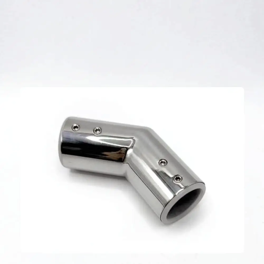 Bathroom Glass Door Stabilizing Connector Stainless Steel Round Tube Fitting Shower Enclosure Support Hardware