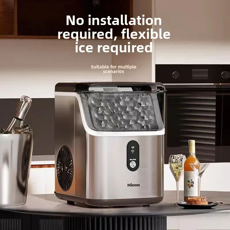 Household countertop portable ice machine, 9-minute fast ice machine Home kitchen self-cleaning ice machine