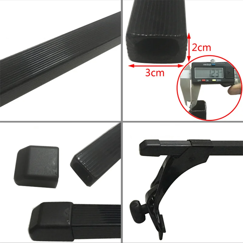 120Cm 135Cm Algemene Motoren Dak Bagagerek Kit Vane Beugel Set Vereist Niet De Originele Dakrail Metalen Bagagerek