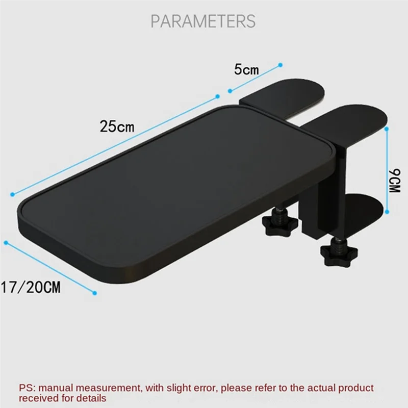 QA06R Armrest Pad Desk Computer Support Mouse Pad Wrist Support Arm Bracket Folding Keyboard Elbow Support Pad White