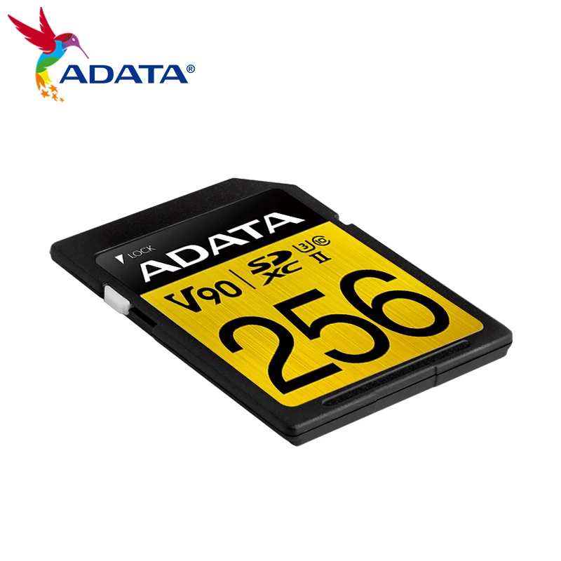 Imagem -05 - Adata-cartão sd de Alta Velocidade para Câmera Digital Dispositivo Memória Flash Original u3 C10 Sdxc 8k Vídeo 3d V90 64gb 128gb 256gb