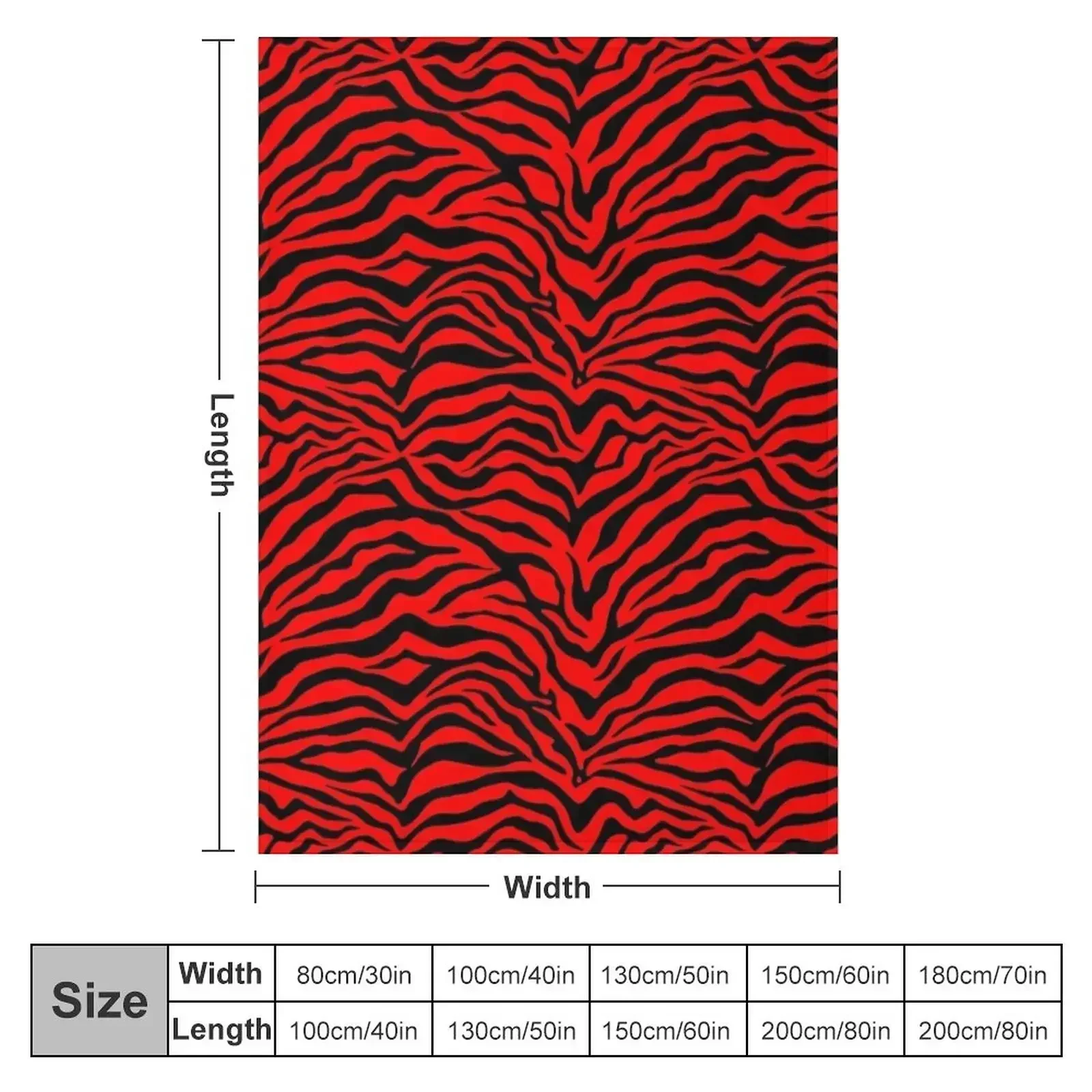 Zebra Stripes Animal Print Red Black Stripe Zebras Pattern Throw Blanket couch cozy soft plush fuzzy picnic outdoor blanket