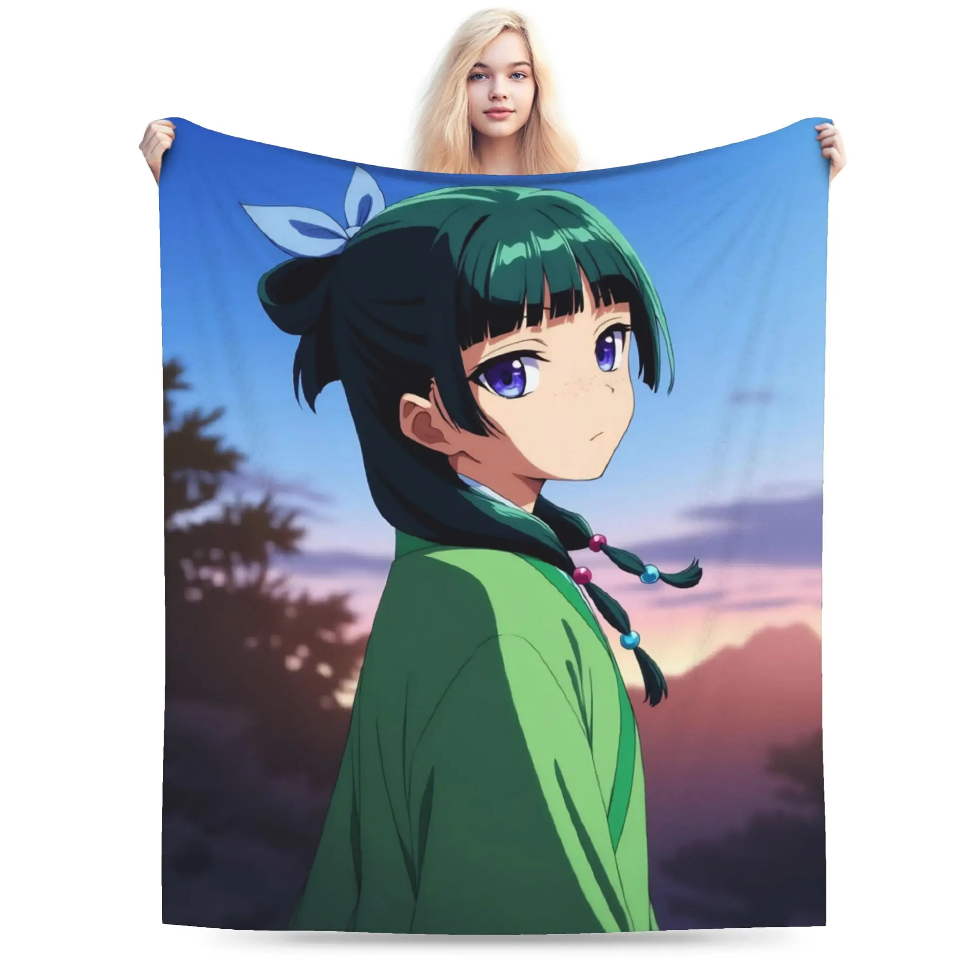 The Apothecary D-Diaries Maomao Merch Blanket Warm Cozy Fluffy  Throw Blankets for Bed 50x60 Inches Multiple Sizes Bedding Throw