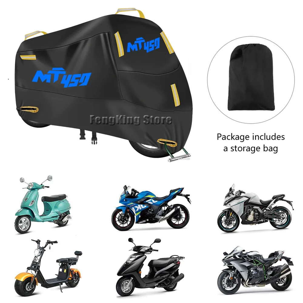 

Motorcycle Cover UV Protective Dustproof Snowproof Outdoors Rain Waterproof Cover For CFMOTO 450 MT CFMOTO 450 MT