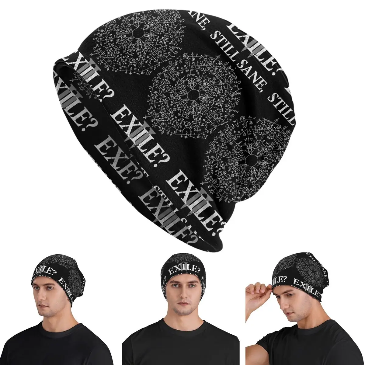 Path Of Exile 2 Still Sane Exile Warm Knitted Cap Hip Hop Bonnet Hat Autumn Winter Outdoor Beanies Hats for Men Women Adult