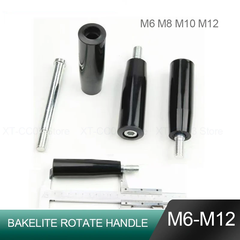 1-10 قطعة مقبض دوار M6 M8 M10 M12 Bakelit مقبض معدني ذكر الخيوط الجذعية عقارب المسمار آلة طحن أداة مخرطة طحن