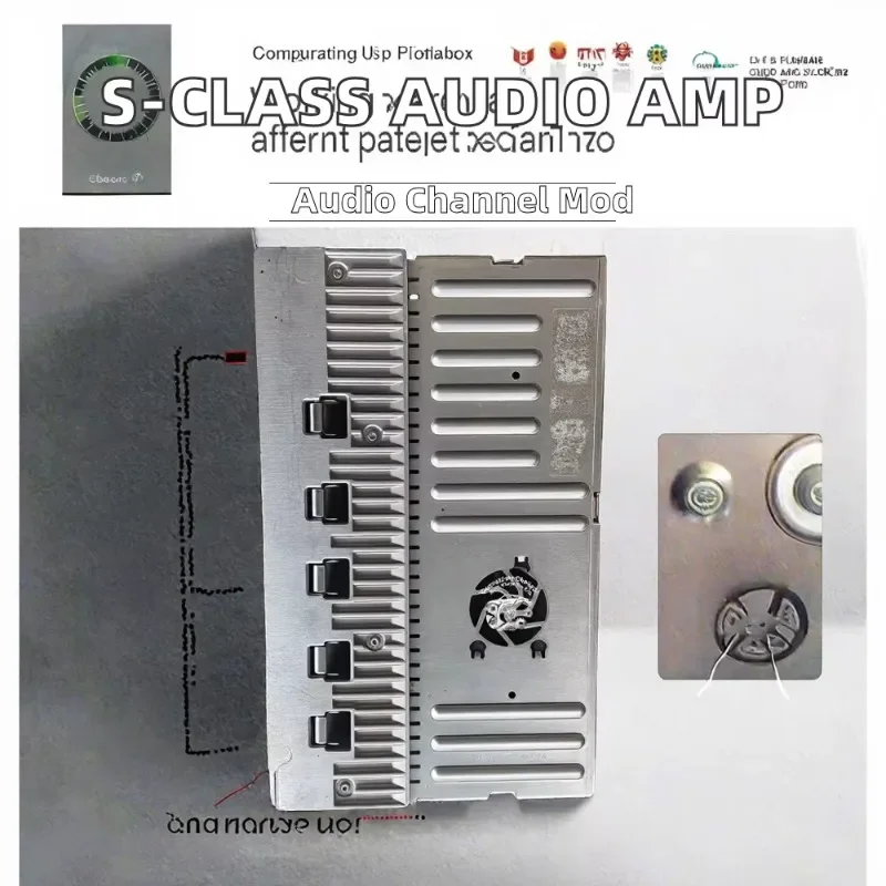 Classic High Quality Harman Kardon Configured S-Class W221 Audio Power Amplifier with Condition Speakers for Mercedes-Benz