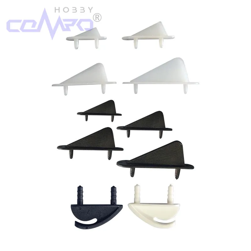 10 pcs Nylon Wing Retainer Skids Triangular Fixed Tip Protector Protecting Corner For KT foam Fixed Wing RC Aircraft Model Plane