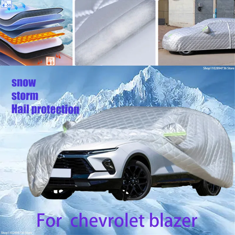 

For chevrolet blazer Outdoor Cotton Thickened Awning For Car Anti Hail Protection Snow Covers Sunshade Waterproof Dustproof