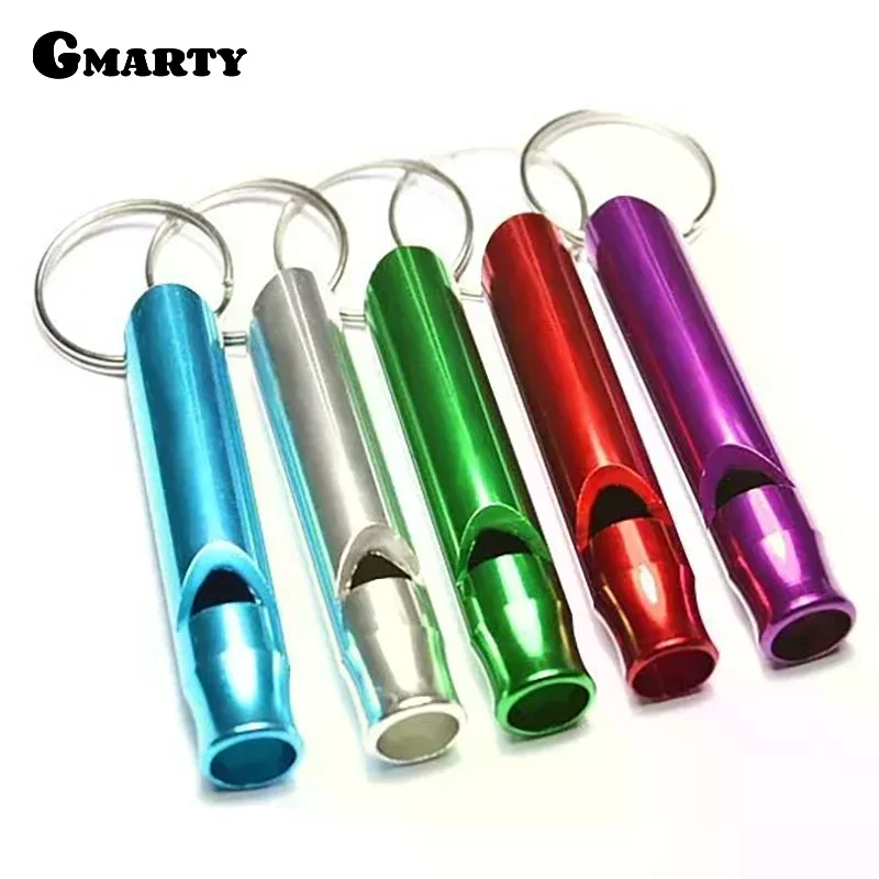 1/3Pcs Small Multifunctional Aluminum Emergency Survival Whistle Keychain Camping Hiking Outdoor Tool Training Whistle