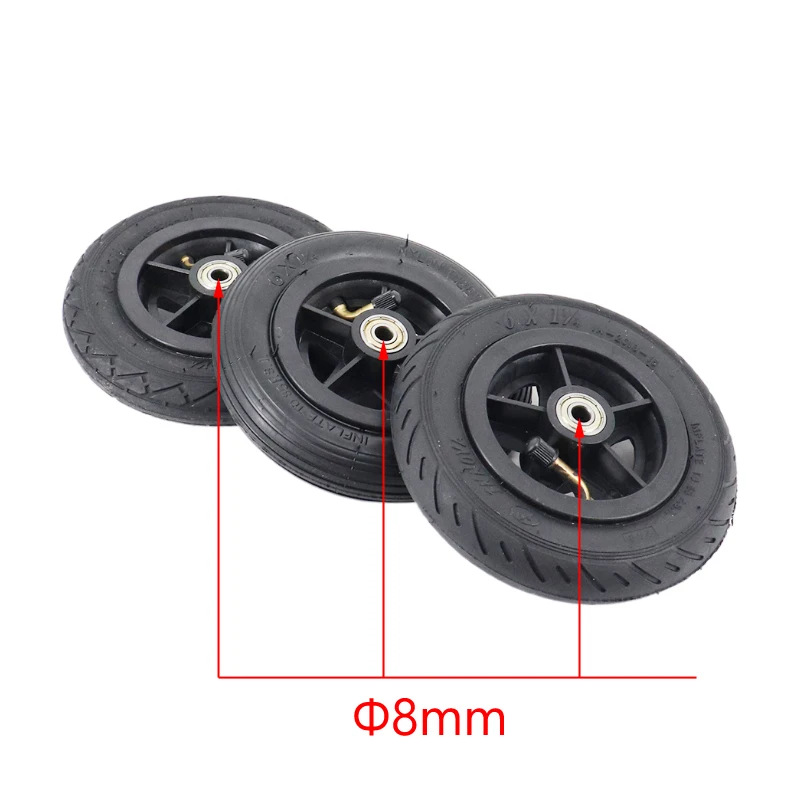 Motorcycle 6x1 1/4 Tyre 150MM Scooter Wheel with Plastic Hub Tube For Electric Wheel Scooter 6 Inch Pneumatic Tire