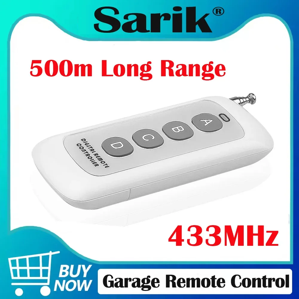 433mhz Wireless Remote ong distance 500 meters remote control for smart home appliance water pump motor remote controller