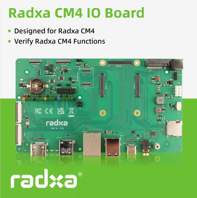 

Плата ввода-вывода Radxa CM4 — плинтус, оценочная плата, плата расширения ввода-вывода для модуля Radxa CM4