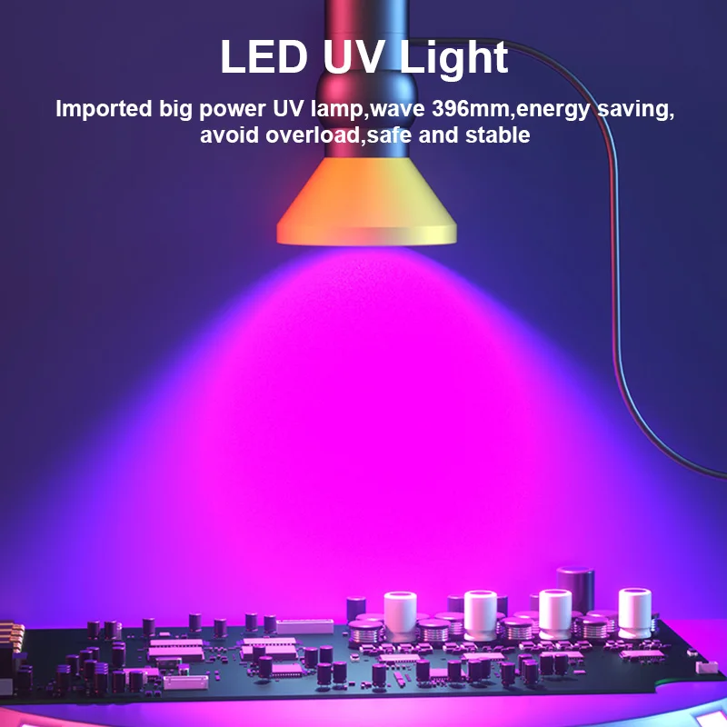 B&R High-intensity UV Intelligent Curing Violet Lamp Green Welding Oil For Phone Motherboard LCD Repair