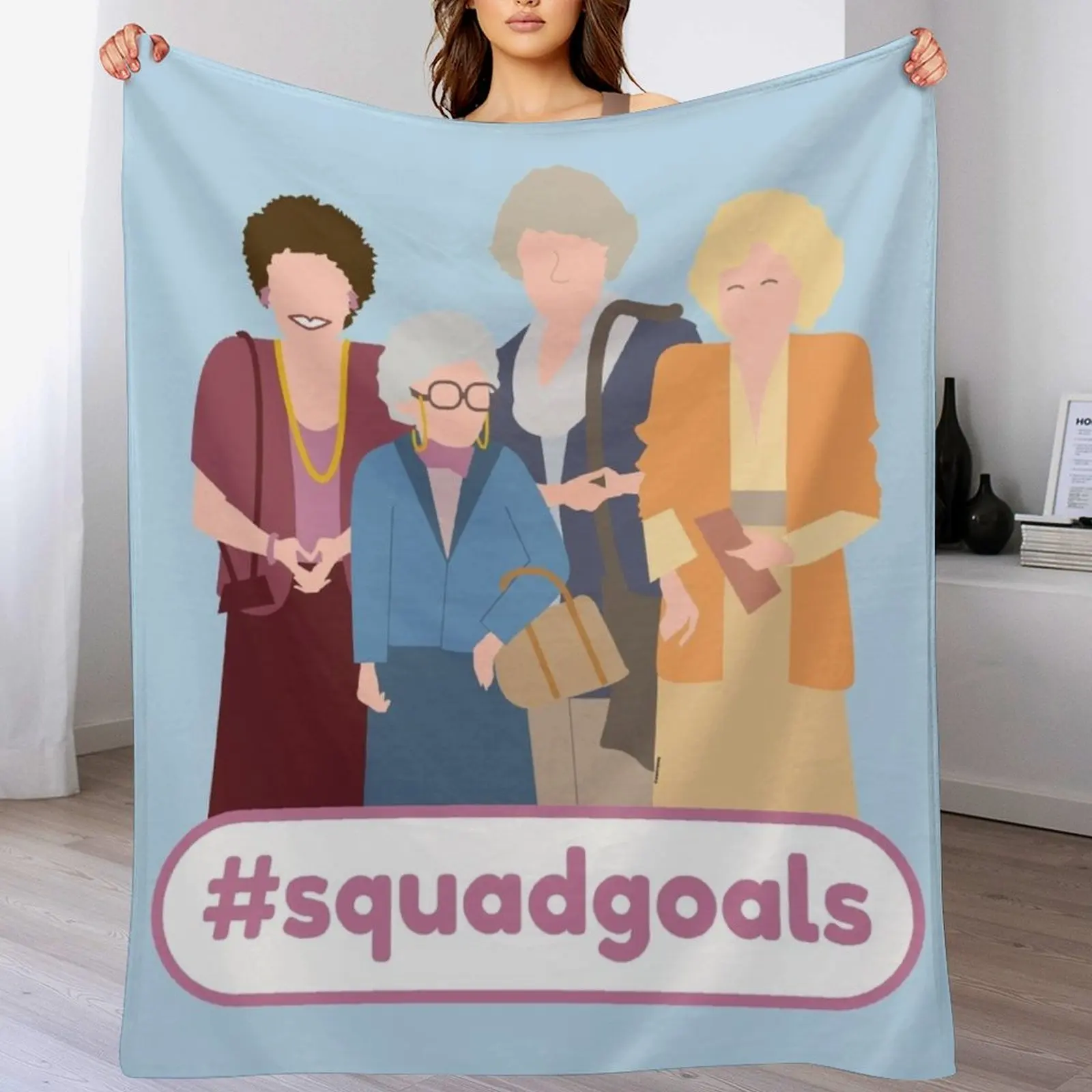 

Golden Girls Squad Goals Throw Blanket Cute Baby Blankets