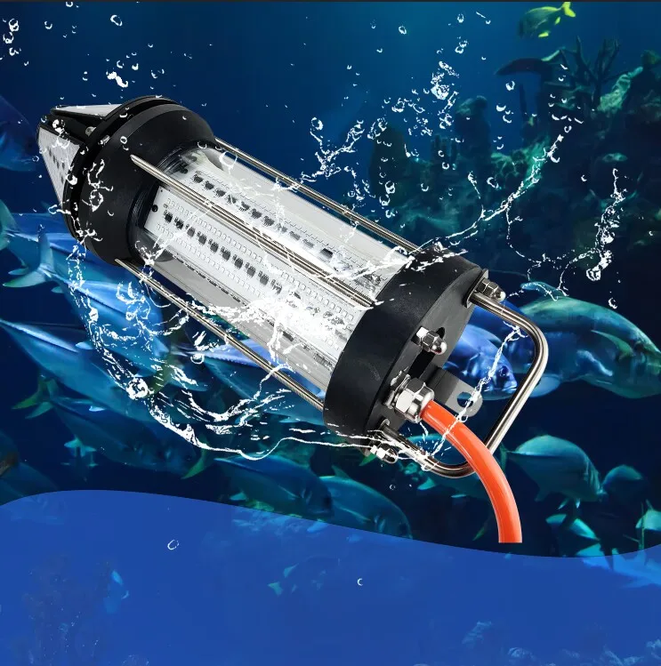 NS Green Blue White Yellow Outdoor 500W 800W 1500W Underwater Fishing Light for Boat Marine Fish Lamp Fish Aquarium Light