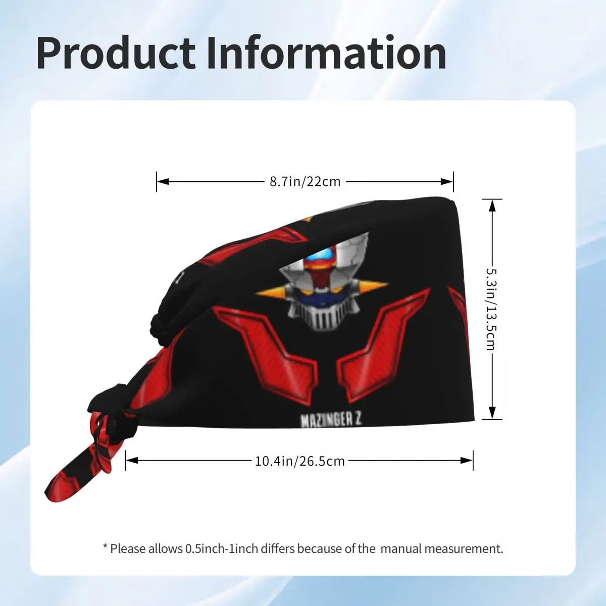 Personnalisé réglable g-grendizeres Z Anime UFO Robot chapeau de travail hommes femmes gommage casquettes gommage soins infirmiers médecin chirurgien casquette pour Chef