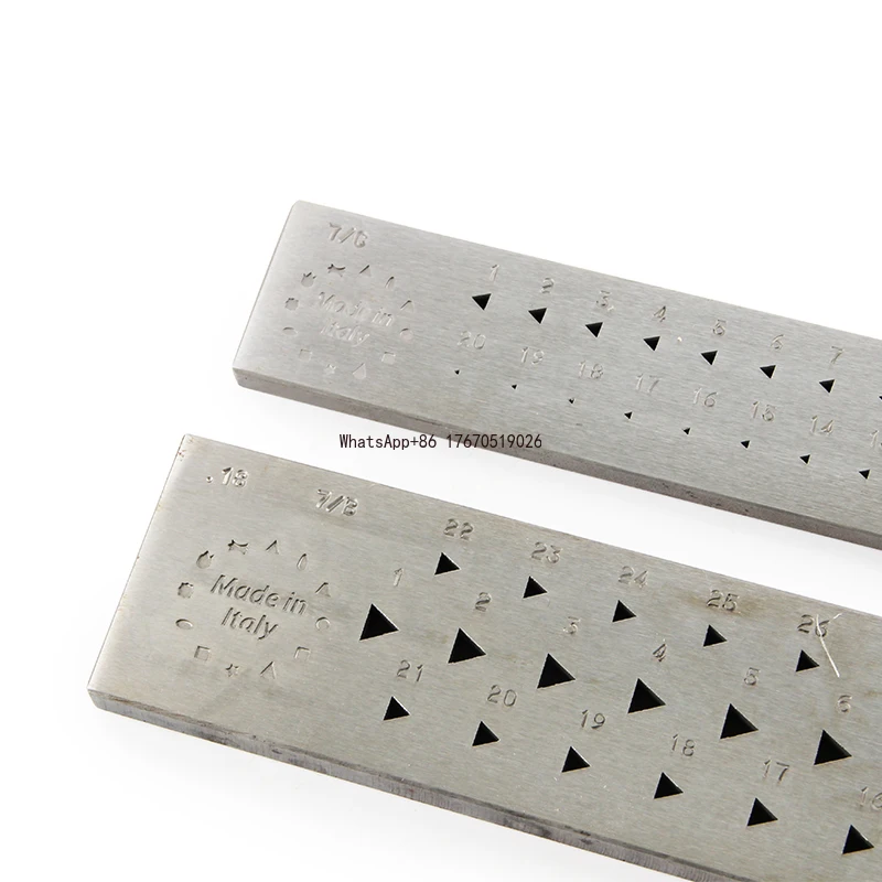 2026- Italy Triangle 87% Shape Jewelry Metal Forming Wire Drawing Drawplate Steel Goldsmith Tools Jewelers Draw Plate