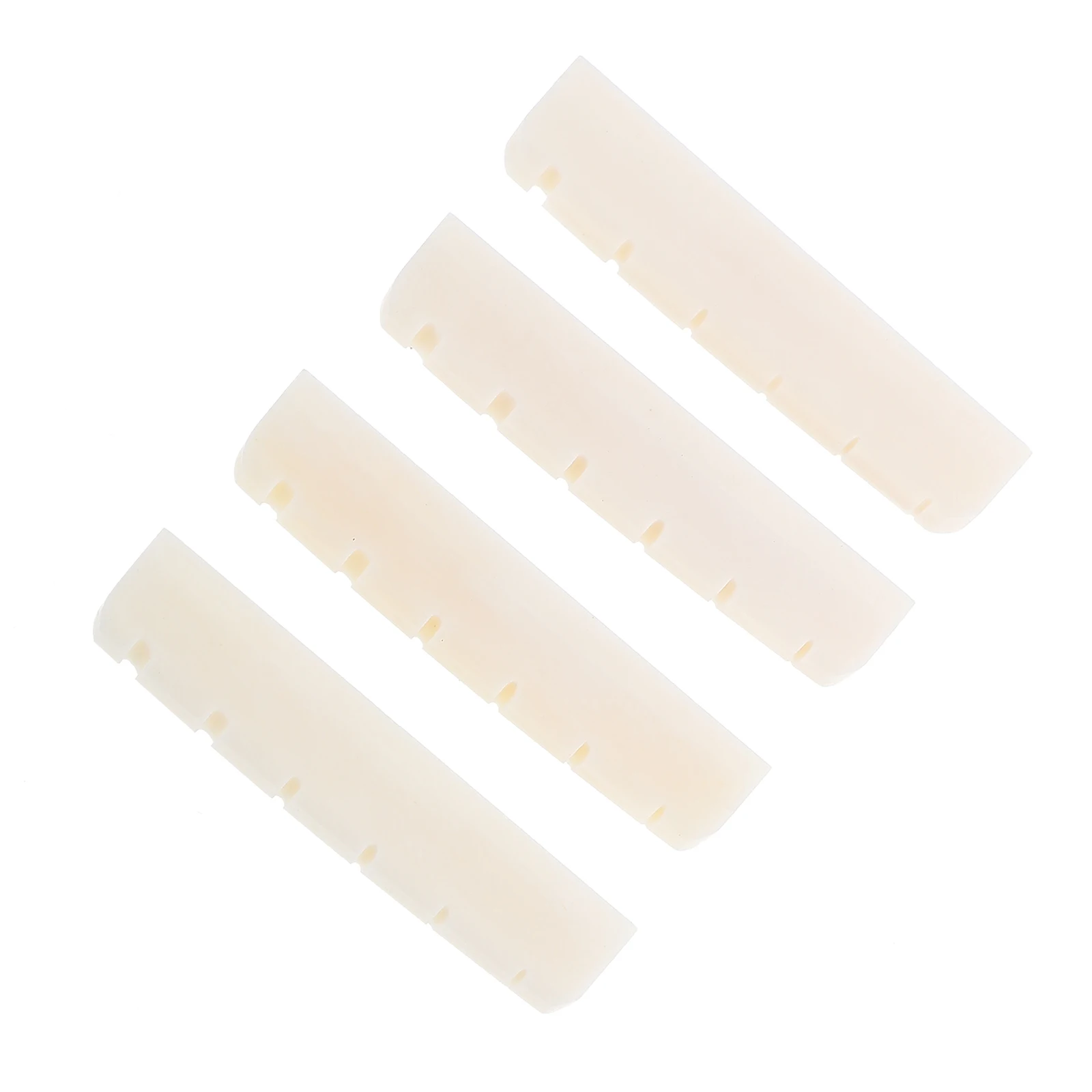 

4 Pcs Cow Bone Pillow Guitars Accessories Electric Pegs Acoustic Bridge Nut Accesories Bass Parts and