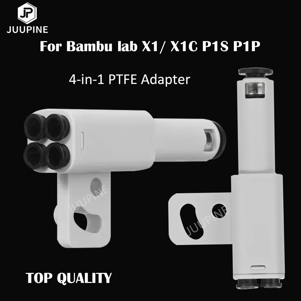 For Bambu Lab PTFE Connector Pt 4-in-1 PTFE Adapter  AMS Connect 4 Feeding Modules For Bambulab Joint ptfe