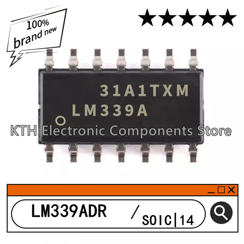 10Pcs/Lot Orginal New LM339ADR LM339AD LM339 LM339ADT SOIC-14 Comparator chip Electronic components integrated circuit IC