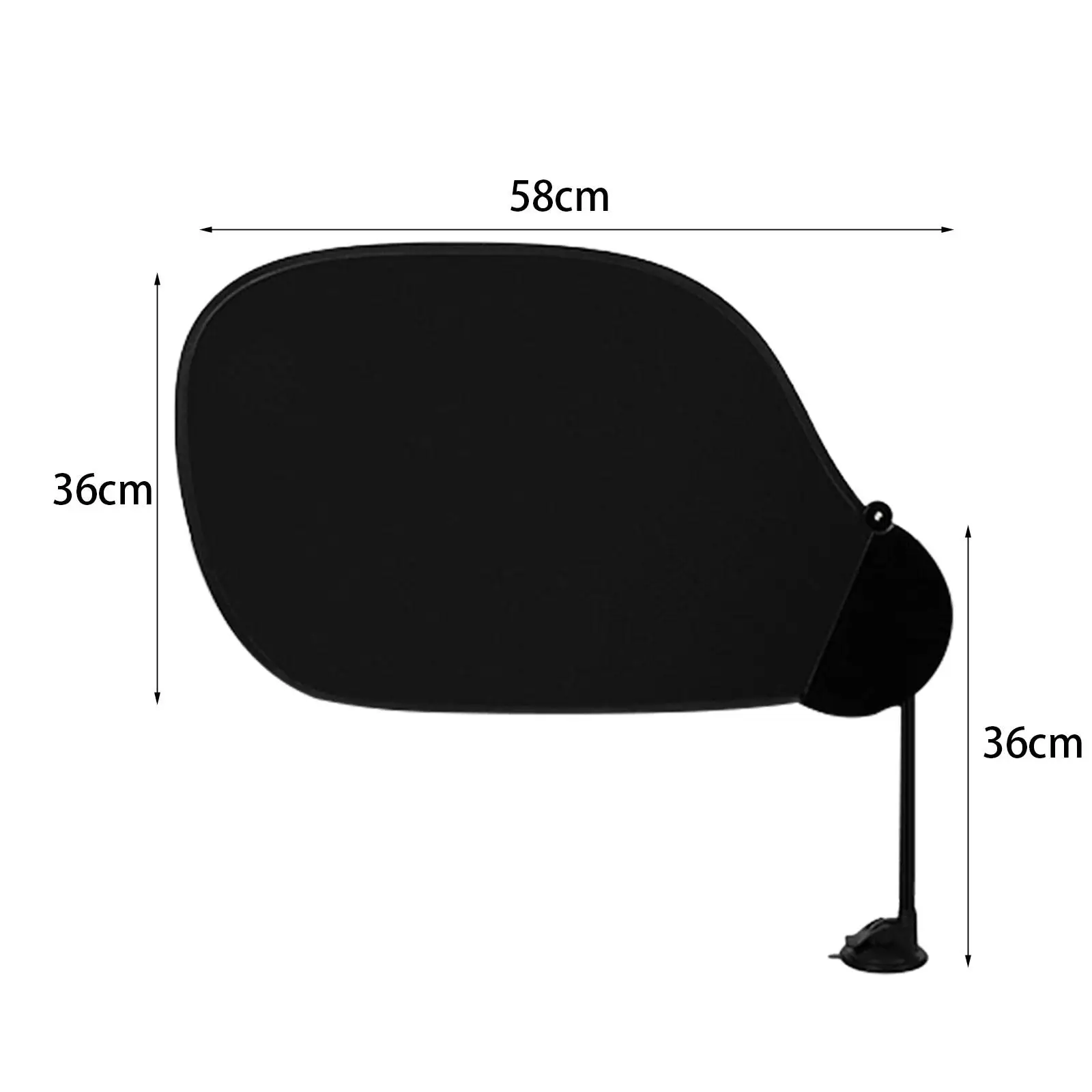 Sun Protection Car Side Window Shade Movable PVC Sun Visor Detachable Cover for Vehicle Window Comfort