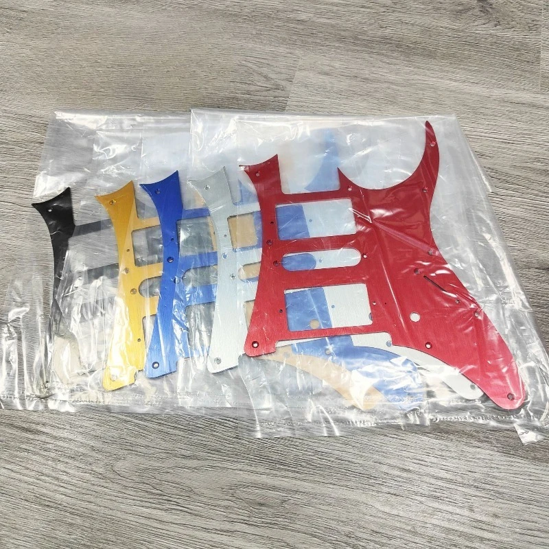 واقي ألومنيوم HSH للجيتار الكهربائي، 3 لوحة خدش لاقط واحدة من هامبوكر لـ Strat Ibanez Superstrat