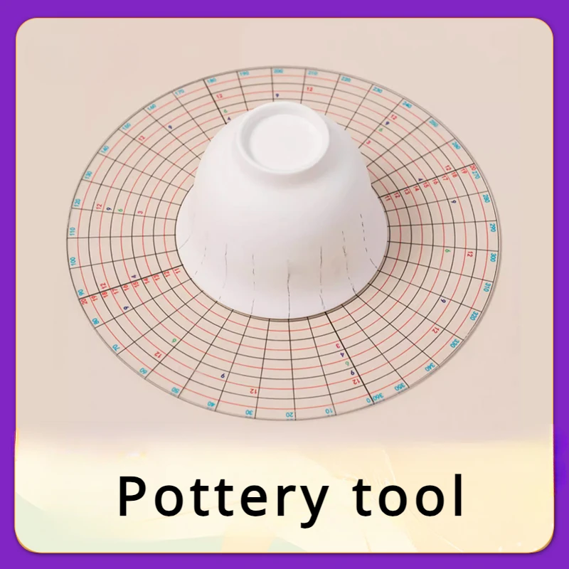 Pottery Tools Full Circle Points Billet Ruler Multi-functional Equal Drawing Ruler Auxiliary Equal Distribution Device Measuring