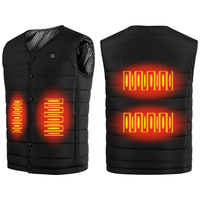 Graphene Heated Vest Smart Temperature-Controlled Heating Vest With USB Charging Shoulder And Back Hot Vest For Winter