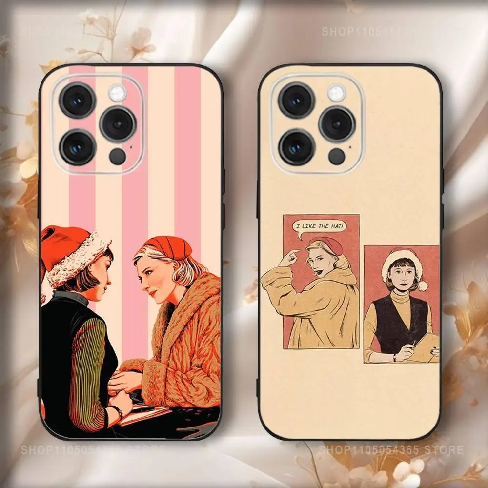 

Les Film C-Carols Phone Case For iPhone 17,16,15,14,13,12,11,Pro,Max,Plus,Air,X,XS,XR,SE,8,7,Mini,Soft Black Funda