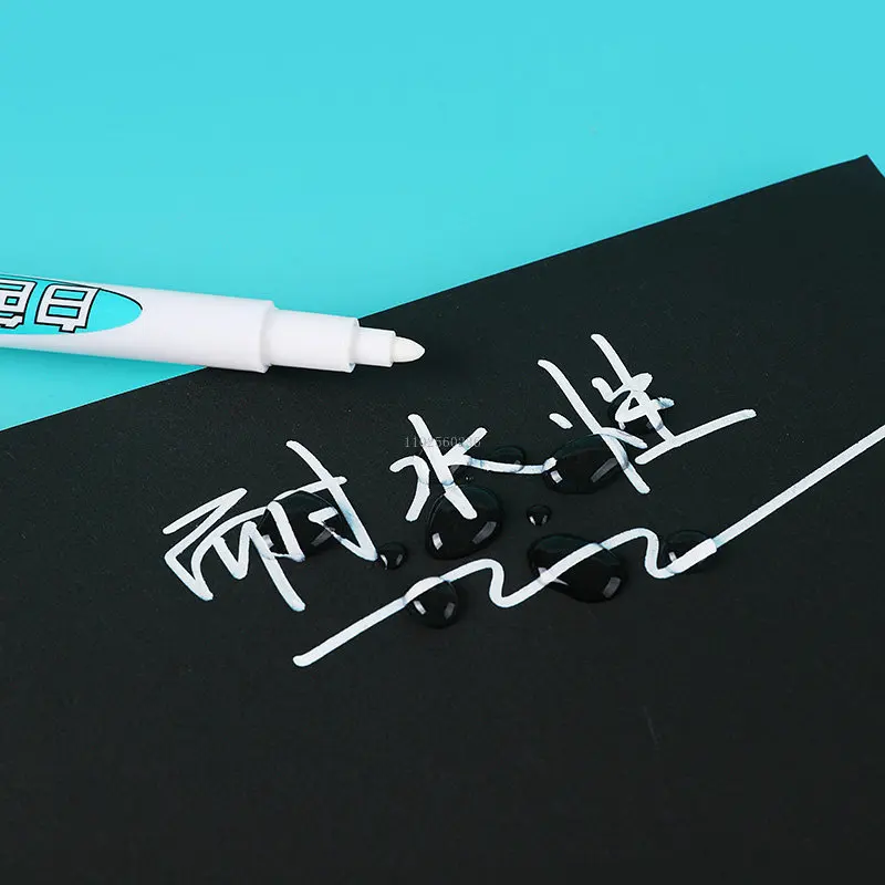 20ML White Ink Oily Marker Pen Filling Paint White Ink Markers for Painting Tyre Tread Environmental Waterproof Permanent Pens