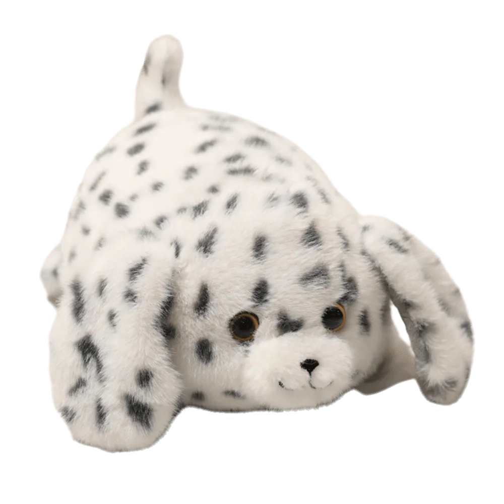 Valentine's Gift Soft Material Dog Plush Toy Fluffy Soft Lying Puppy Plush Doll Round 20cm Puppy Sleep Pillow Kid Gift